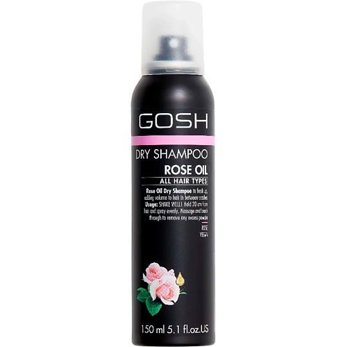 Сухой шампунь GOSH Сухой шампунь для волос с розовым маслом Rose Oil