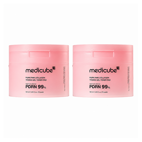 Набор средств для лица MEDICUBE Набор тонер-пэдов для сияния кожи PDRN Pink Collagen