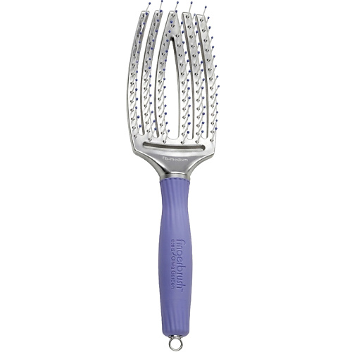 Щетка для волос OLIVIA GARDEN Щетка Fingerbrush продувная изогнутая, ион нейлон