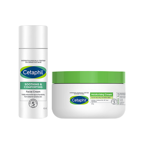 Набор средств для лица CETAPHIL Набор для увлажнения и успокоения кожи Cetaphil