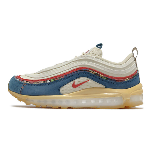Кроссовки NIKE Кроссовки Air Max 97 Coconut Milk Fossil Denim Red