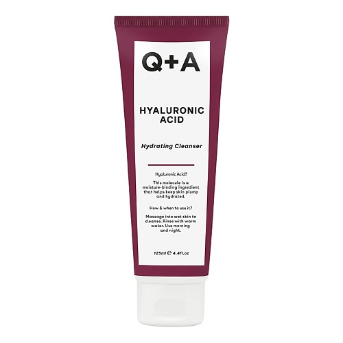 Гель для умывания Q+A Увлажняющий гель для умывания лица Hyaluronic Acid