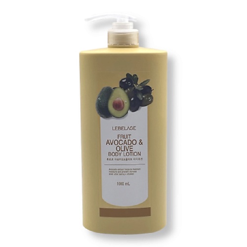 Лосьон для тела LEBELAGE Лосьон для тела с авокадо и оливы FRUIT AVOCADO & OLIVE BODY LOTION