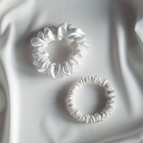 Резинка для волос 8 HORAS OF SILK Набор шелковых резинок средняя+узкая