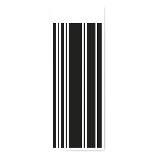 Наклейки для тела PRINT FACTORY Временная переводная татуировка Черные полоски
