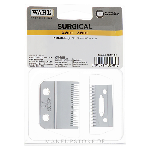 Машинка для стрижки WAHL Сменное лезвие Magic Clip 02191-116 40 mm
