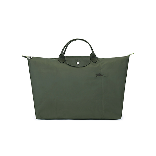 Сумка LONGCHAMP Сумка Le Pliage Green Canvas With Leather Canvas Bag Regular Women's Green