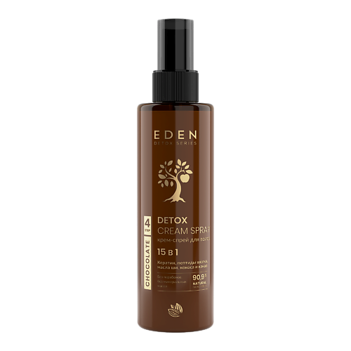 Спрей для ухода за волосами EDEN Крем спрей для волос 15 в 1 несмываемый Сhocolate