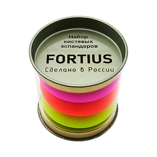 Эспандер FORTIUS Набор кистевых эспандеров Neon 10,20,30 кг (тубус)