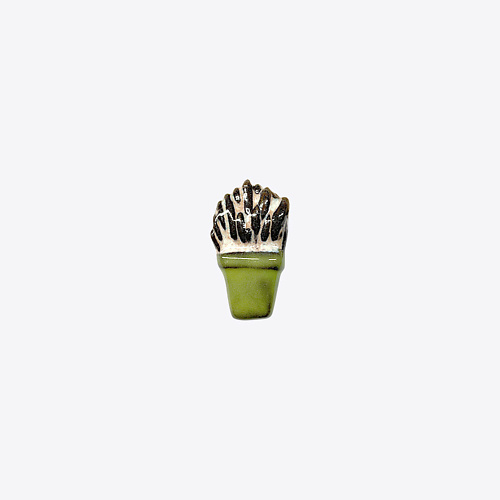 Брошь LA PALME ARTISAN CERAMICA Брошь-значок из керамики Суккулент