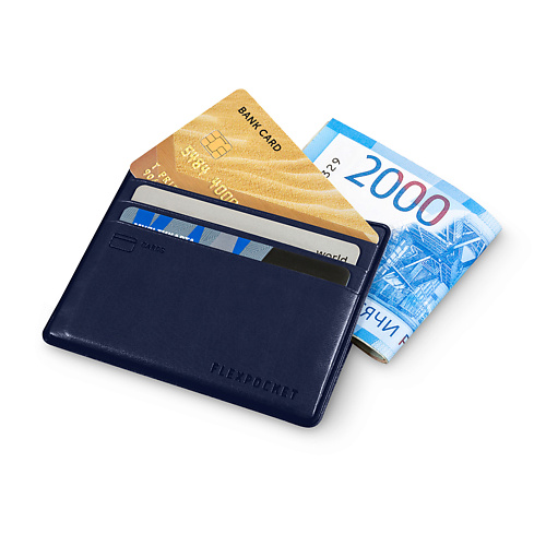 Кардхолдер FLEXPOCKET Чехол из экокожи для шести пластиковых карт и отделением для купюр