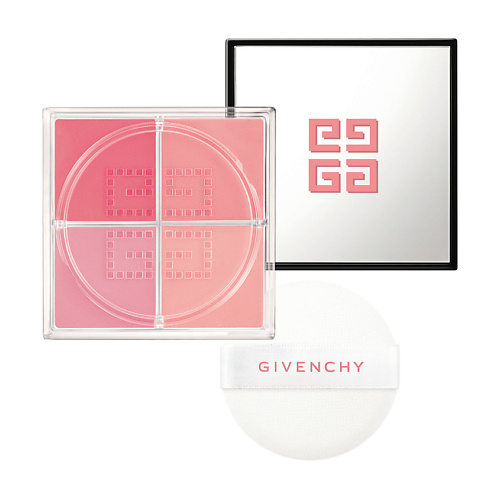 Румяна GIVENCHY Рассыпчатые четырехцветные румяна для лица Prisme Libre