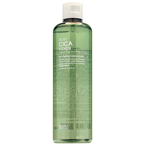 

TENZERO Тонер для лица успокаивающий с центеллой азиатской Relief Cica Toner 300, Тонер для лица успокаивающий с центеллой азиатской Relief Cica Toner