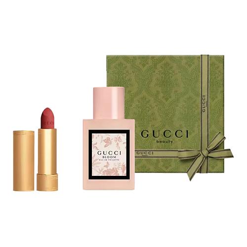 Набор парфюмерии GUCCI Туалетная вода Bloom Eau de Toilette + Матовая помада Rouge à Lèvres Mat