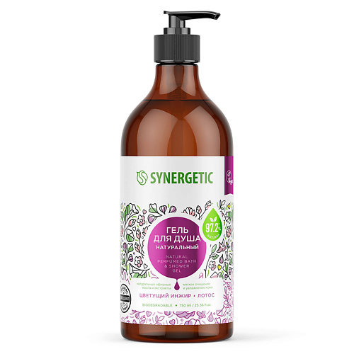 Гель для душа SYNERGETIC Гель для душа Цветущий инжир и лотос