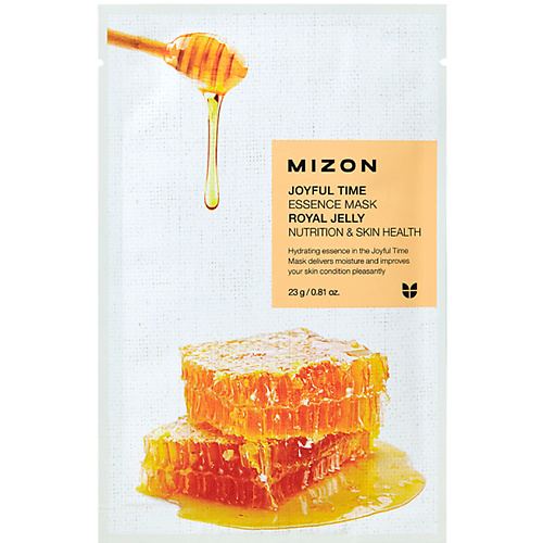 Маска для лица MIZON Маска тканевая для лица с экстрактом маточного молочка Royal Jelly Joyful Time Essence Mask