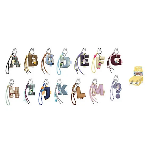 Брелок POP MART Подвеска в виде букв A-M The Monsters LABUBU Pin For Love,14 шт.