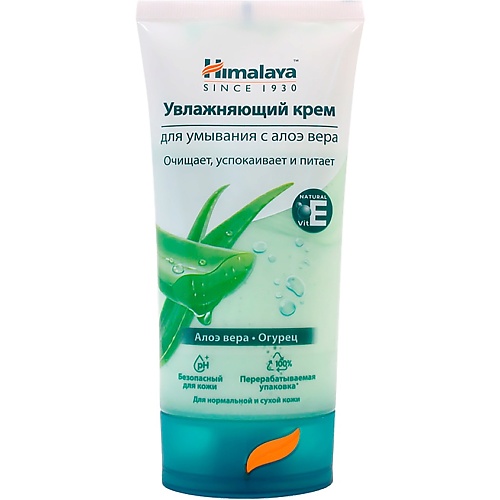 Крем для умывания HIMALAYA SINCE 1930 Крем для умывания увлажняющий MOISTURIZING ALOE VERA FACE WASH