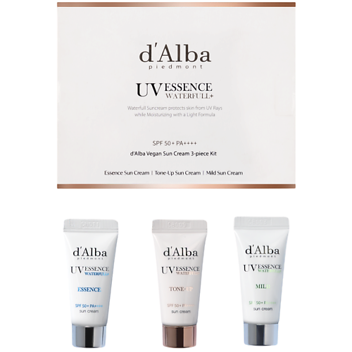Набор средств для лица D`ALBA Набор миниатюр солнцезащитных средств Vegan Sun Cream Kit