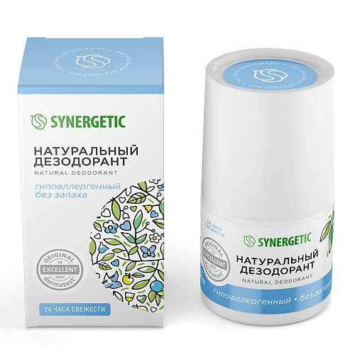 Дезодорант-ролик SYNERGETIC Натуральный дезодорант без запаха