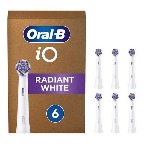 Насадка для электрической зубной щетки ORAL-B Сменные насадки для электрической зубной щетки Oral-B iO Radiant White