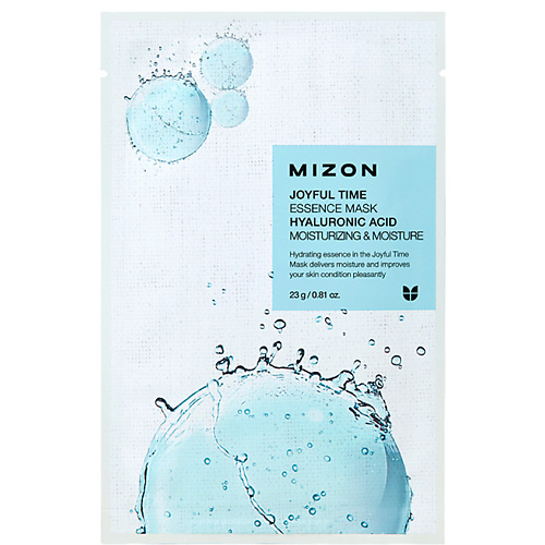 Маска для лица MIZON Маска тканевая для лица с гиалуроновой кислотой Hyaluronic Acid Joyful Time Essence Mask