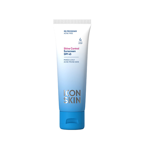 Солнцезащитный крем для лица ICON SKIN Солнцезащитный крем SPF 45 Shine Control / Shine Control Sunscreen SPF 45