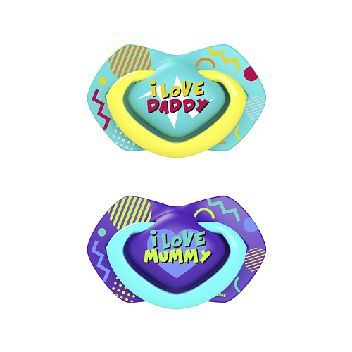 Пустышка CANPOL BABIES Пустышка силиконовая Neon Love симметричная, 18+ месяцев