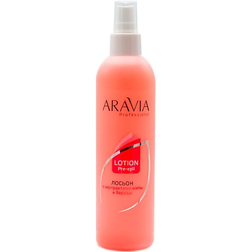 Лосьон перед депиляцией ARAVIA PROFESSIONAL Лосьон для тела для подготовки кожи перед депиляцией с экстрактами мяты и березы Lotion Pre-epil