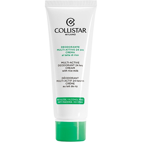 Дезодорант-крем COLLISTAR Кремовый дезодорант с рисовым молочком 24H Multi-Active Deodorant Cream