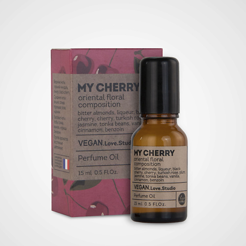 Масло для тела VEGAN.LOVE.STUDIO Парфюмерное масло для тела My Cherry