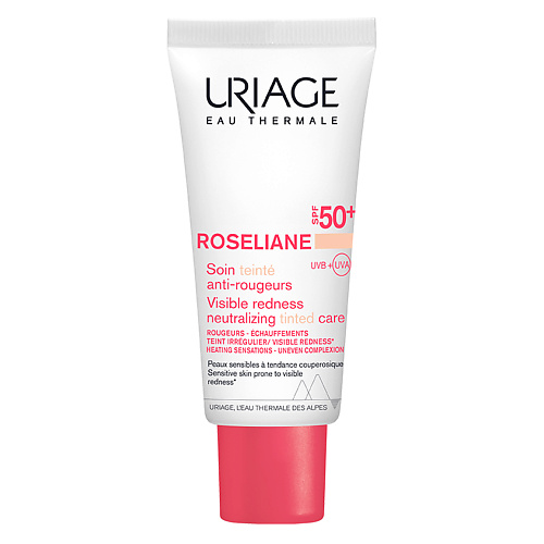 

URIAGE Uriage Uriage Розельян СС Крем против покраснений с тональным эффектом SPF50+ 40, Uriage Uriage Розельян СС Крем против покраснений с тональным эффектом SPF50+