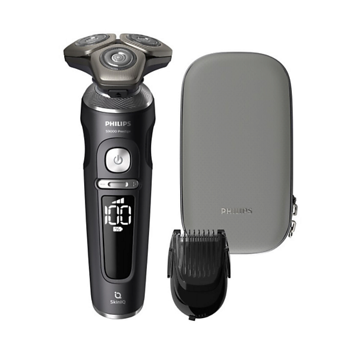 

PHILIPS Электробритва Series 9000 Prestige SP9830 + Чехол + Триммер для бороды, Электробритва Series 9000 Prestige SP9830 + Чехол + Триммер для бороды
