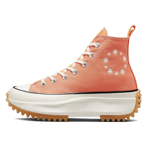Кроссовки Run Star Hike Anti-Slip Wear-Resistant Mid-Top Canvas Shoes Womens Orange