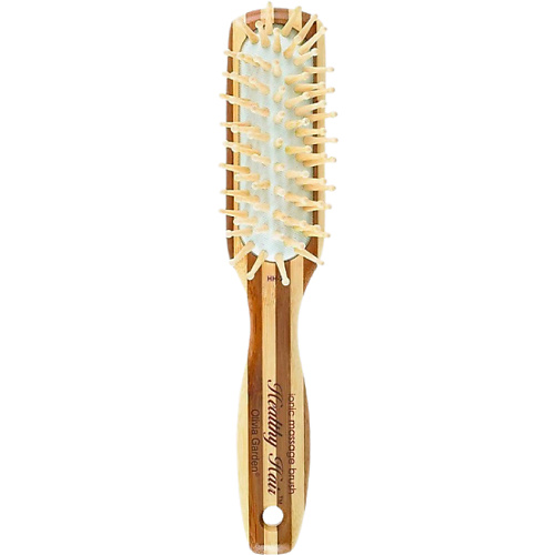 Щетка для волос OLIVIA GARDEN Щетка Healthy Hair Bamboo ионная массажная мини