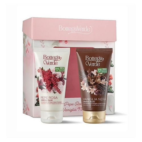 Набор средств для ухода за руками BOTTEGA VERDE Подарочный набор кремов для рук: Vaniglia Nera + Pepe Rosa