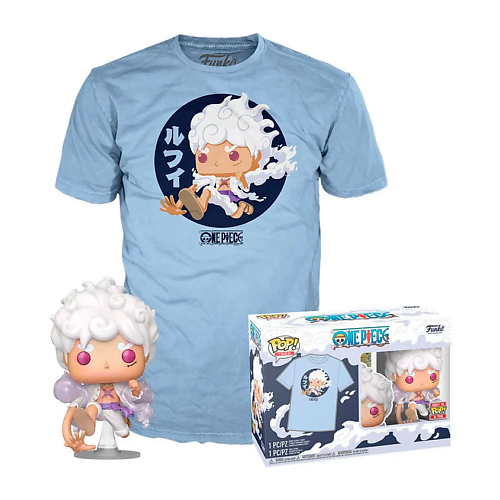 Мягкая игрушка FUNKO Набор Funko POP! & Tee One Piece Luffy Fifth Gear с футболкой размер S