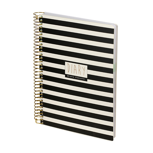 Ежедневник BRUNO VISCONTI Ежедневник CUTE DIARY Black&White.Полоски