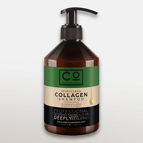 CO PROFESSIONAL Шампунь для волос женский Spirulina and Collagen Shampoo 500