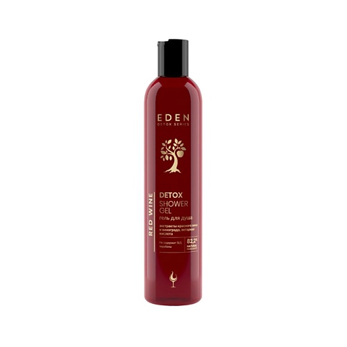 Гель для душа EDEN Гель для душа питательный, тонизирующий Red Wine с ягодным ароматам DETOX