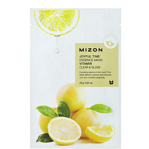 Маска для лица MIZON Маска тканевая для лица с витамином С SVitamin Joyful Time Essence Mask
