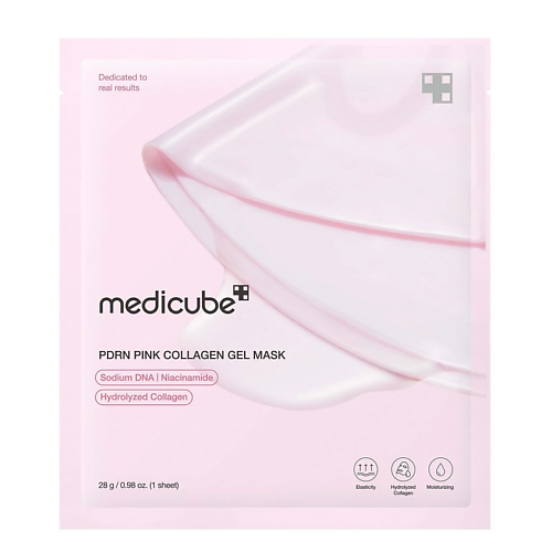 Маска для лица MEDICUBE Гидрогелевая маска PDRN Pink Collagen Gel Mask