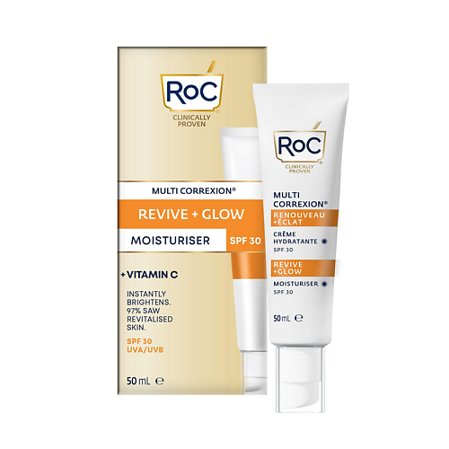 Крем для лица ROC Дневной крем для сияния кожи Multi Correxion Revive + Glow SPF 30