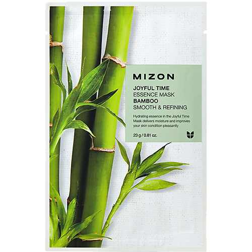 Маска для лица MIZON Маска тканевая для лица с экстрактом бамбука Bamboo Joyful Time Essence Mask