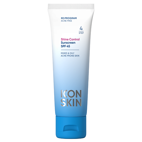Солнцезащитный крем для лица ICON SKIN Солнцезащитный крем SPF 45 Shine Control / Shine Control Sunscreen SPF 45