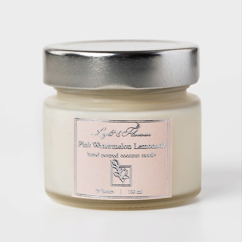 Свеча ароматическая LIGHT&FLAVOUR Ароматическая свеча Розовый арбузный лимонад