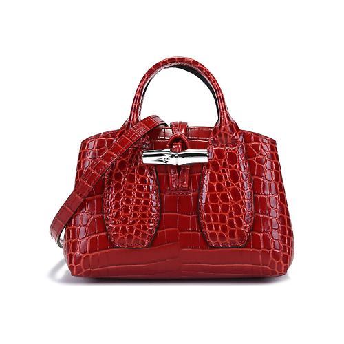 Сумка LONGCHAMP Сумка Roseau Cow Leather Handbag Women's Orange Citrus