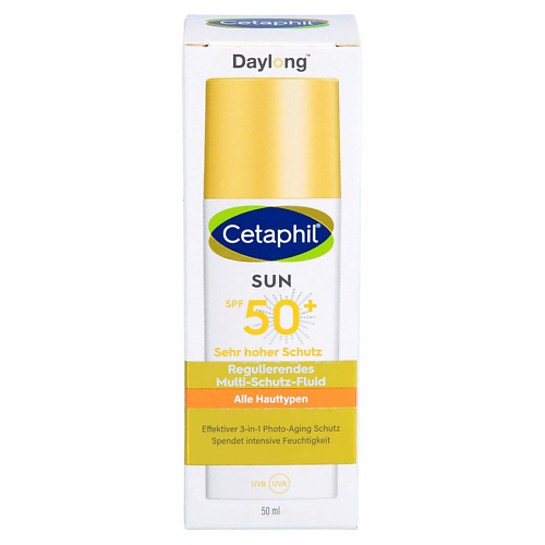 Солнцезащитный крем для лица CETAPHIL Солнцезащитный флюид для лица Sun Fluid SPF50+