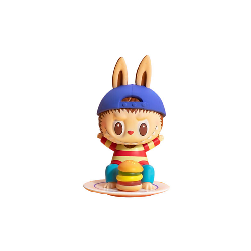 Мягкая игрушка POP MART Игрушка-сюрприз ZIMOMO Labubu Sweet Burger, 9 см