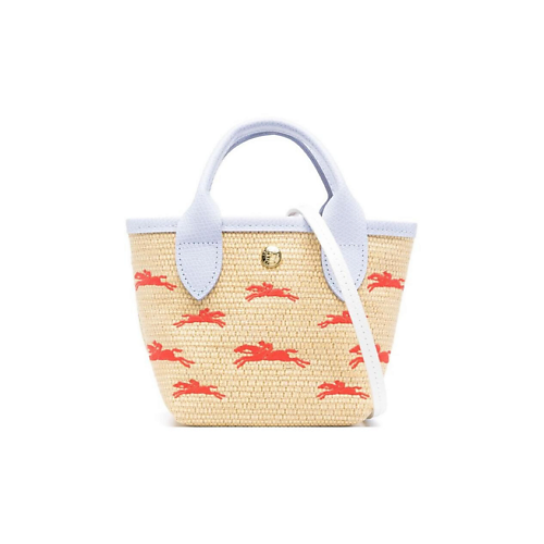 

LONGCHAMP Сумка Le Panier Pliage Handbags Beige & Blue, Сумка Le Panier Pliage Handbags Beige & Blue